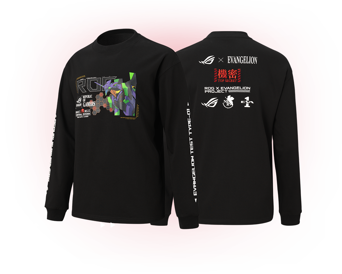 ROG Sweater EVA Edition (מבטים מלפנים ומאחור)