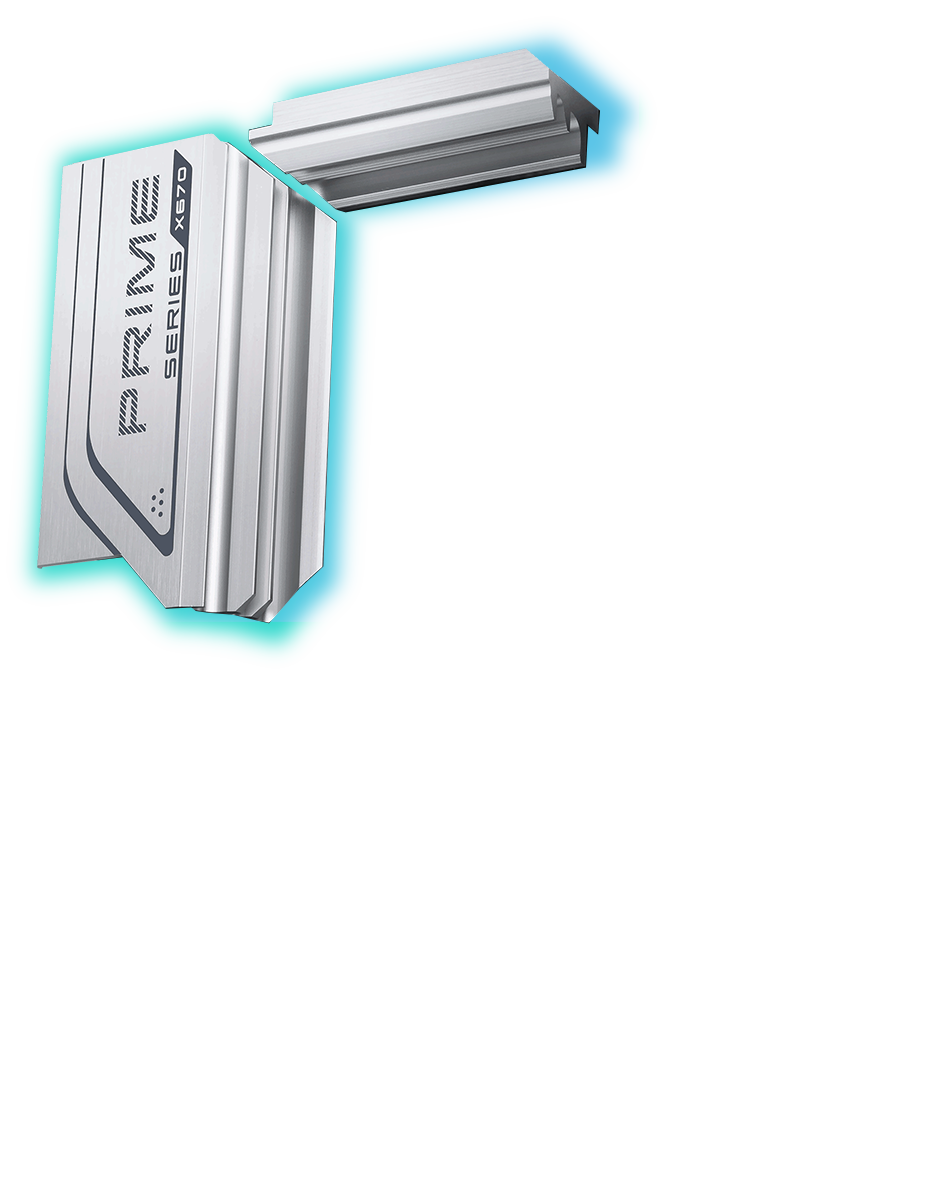 La carte mère PRIME X670-P offre des radiateurs VRM.