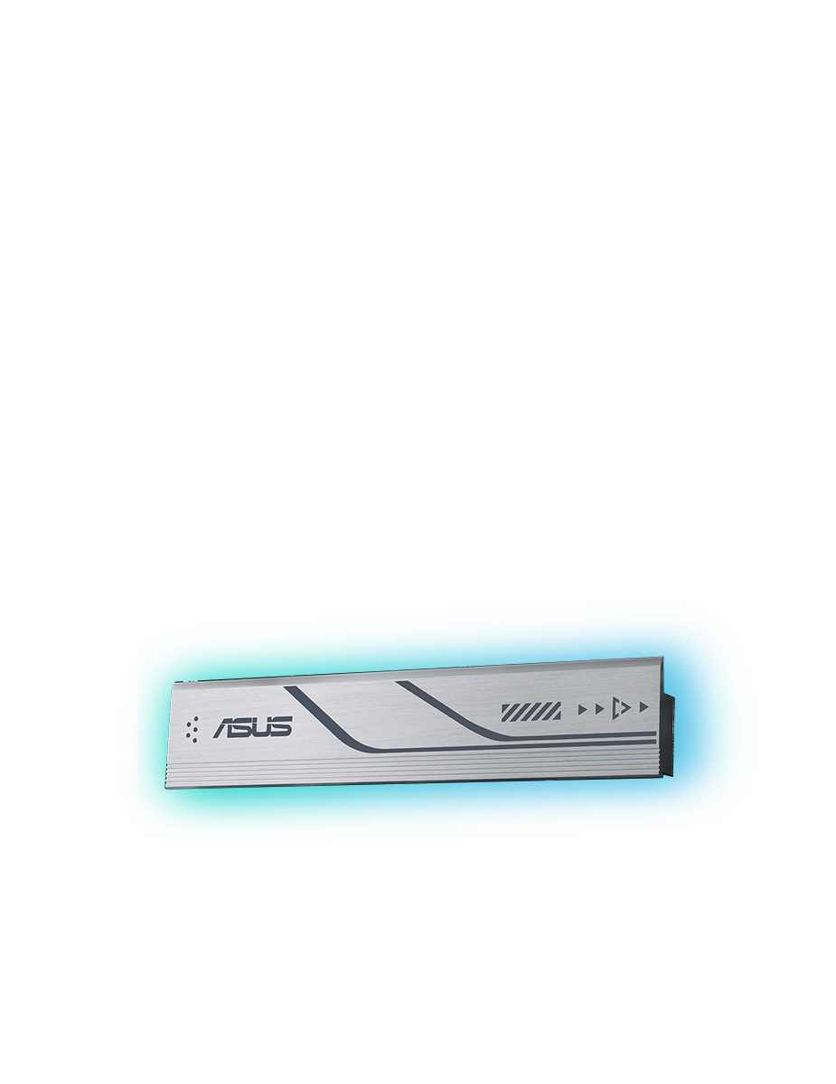 Het PRIME X670-P-moederbord biedt een passief chipset-koellichaam.