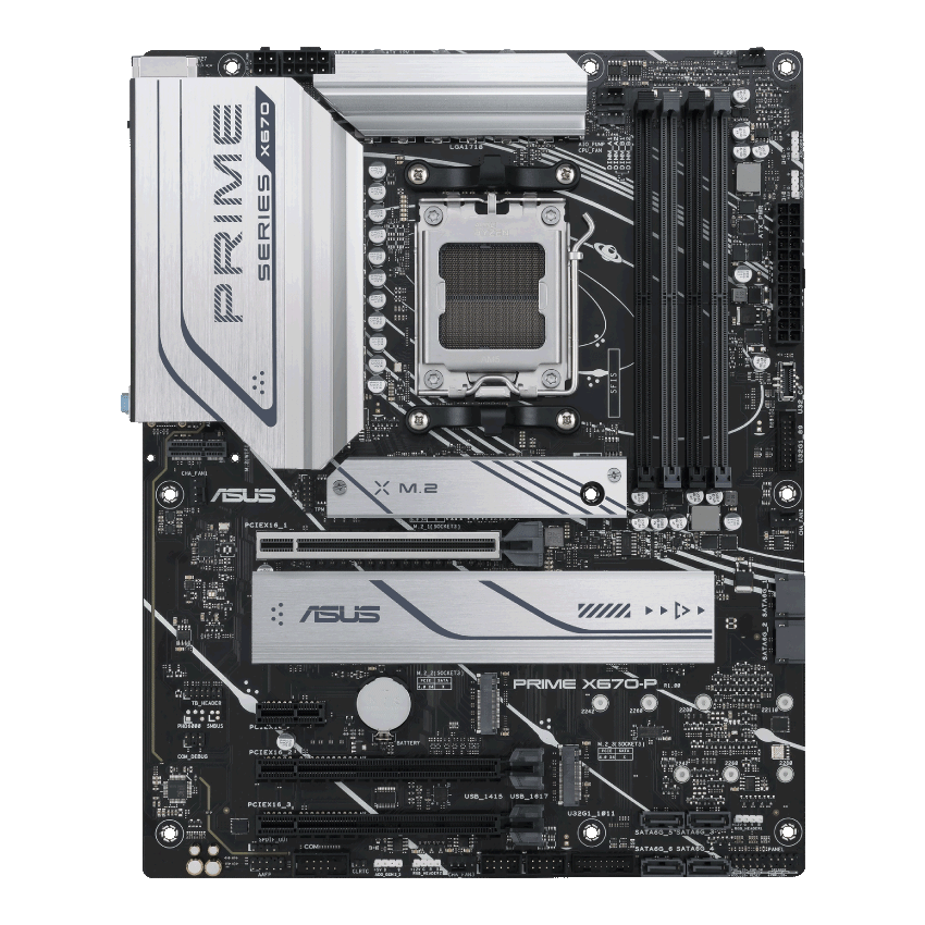 The PRIME X670-P motherboard
