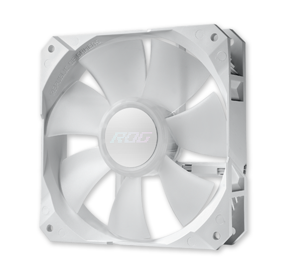 Die ROG Strix LC II 240 ARGB White Edition verfügt über ein optimiertes Lüfterdesign.