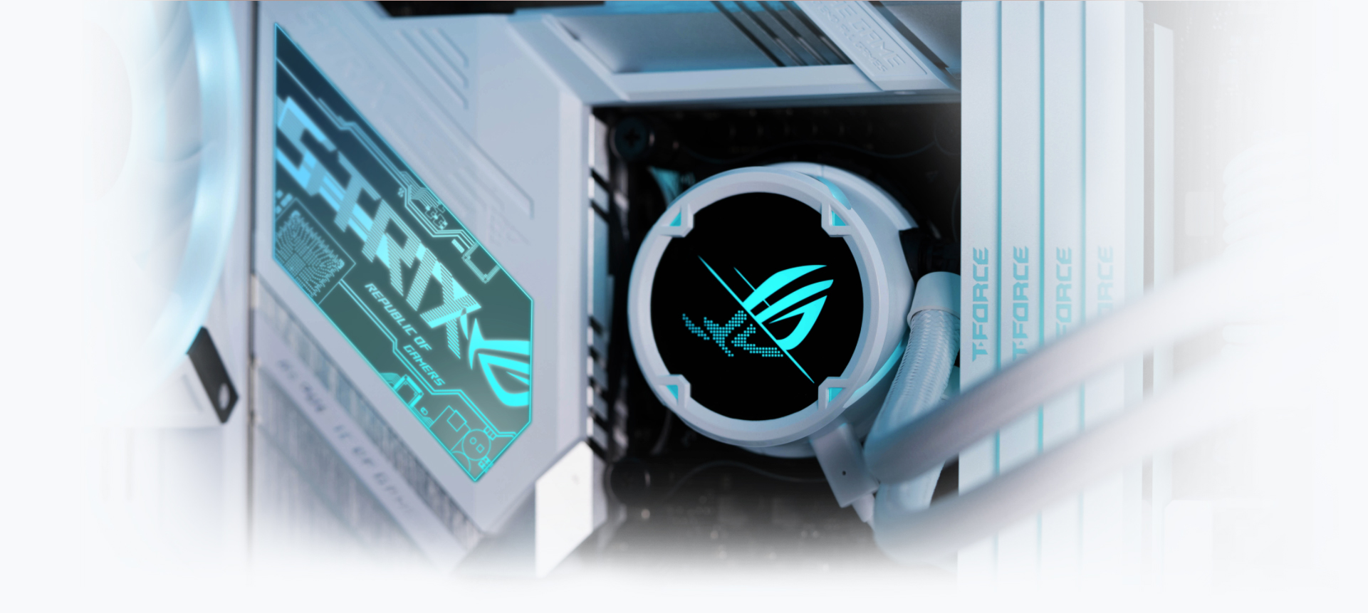 ROG Strix LC II 240 ARGB White Edition s estetickým vzhľadom Moonlight White