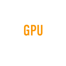 a white square with “GPU” written inside