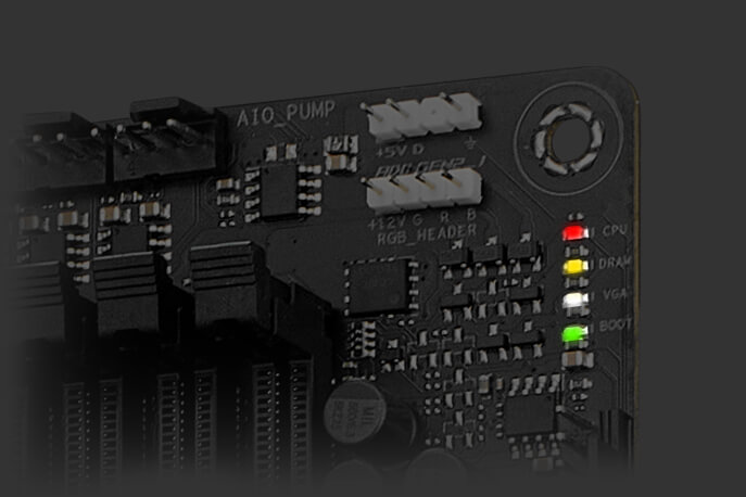 Onboard Q-LEDs