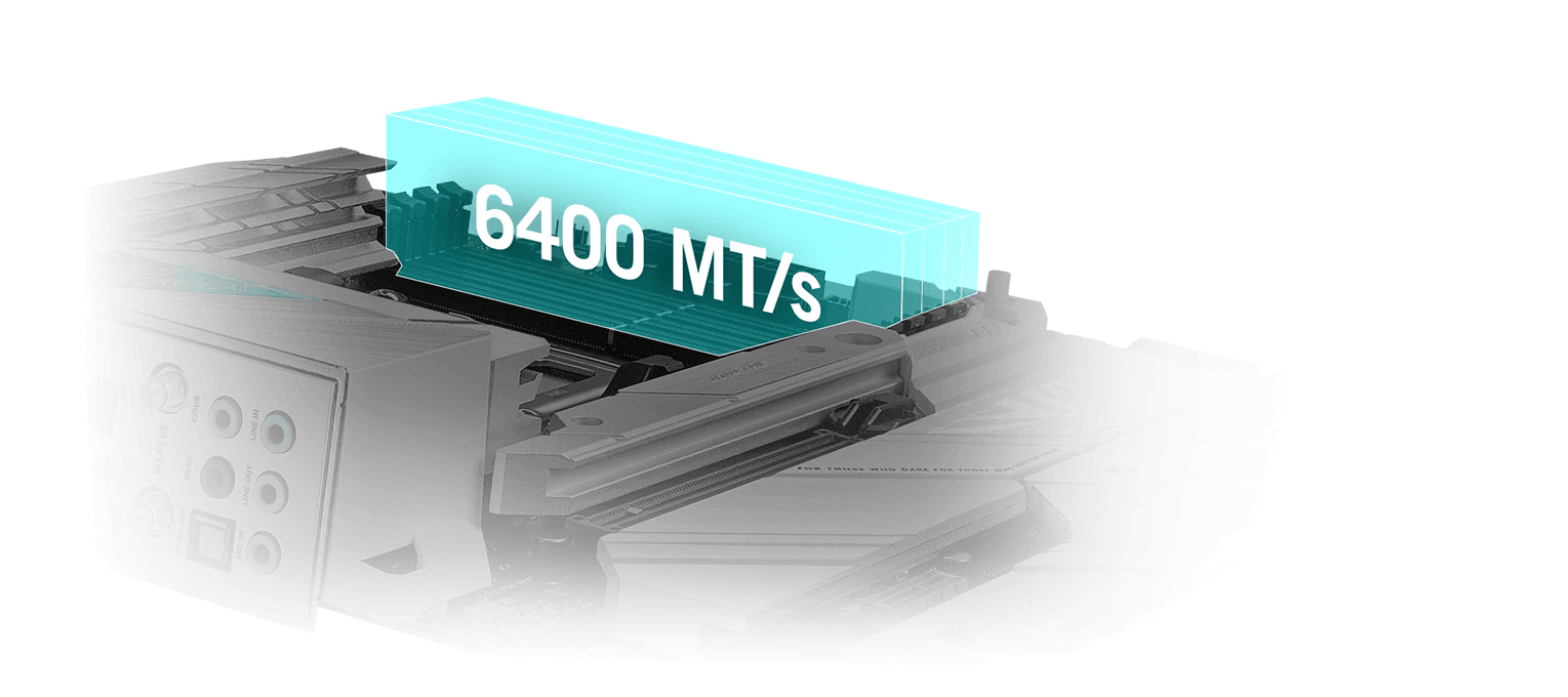 ROG Strix X670E-A 支援 DDR5 記憶體達到  MT/s