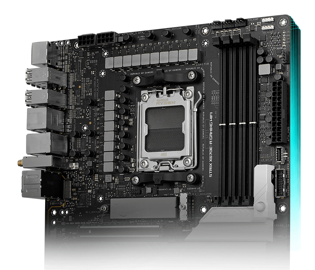 ROG Strix X670E-A features an eight-layer PCB