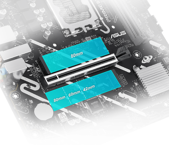 Supports two M.2 slots