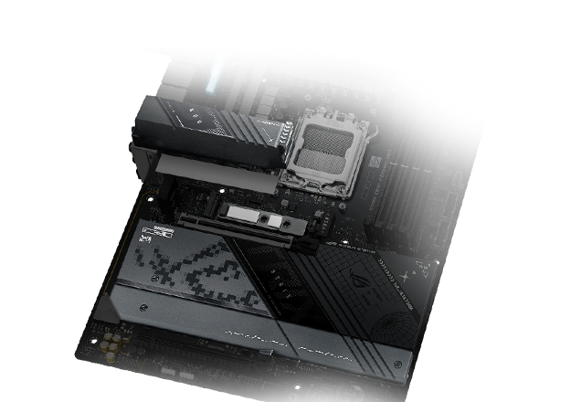 Strix X870-F M.2 heatsinks and backplate layout