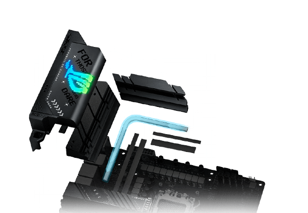 Strix X870-F VRM cooling design layout