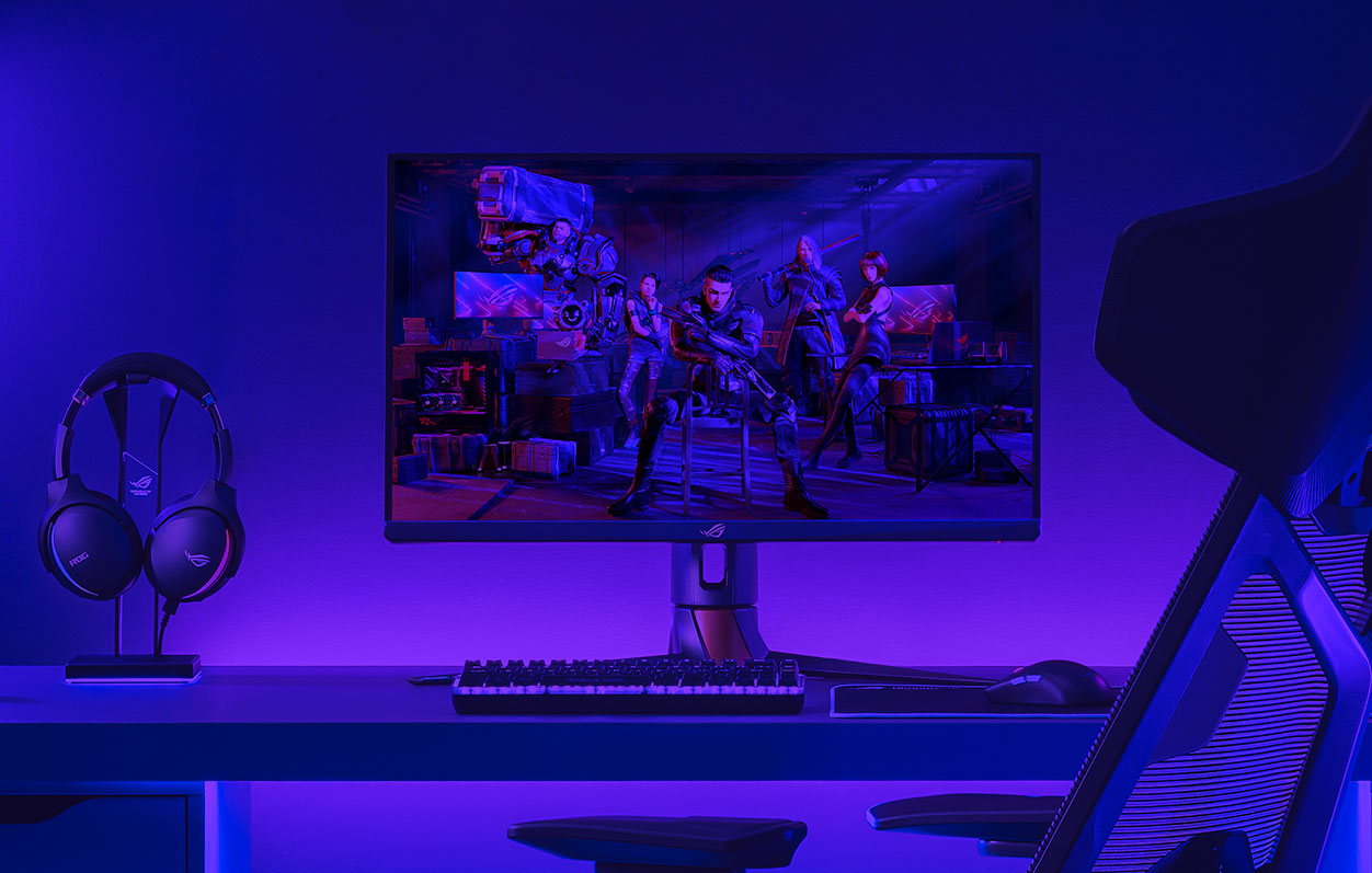 The esports gaming monitor scenario photo.