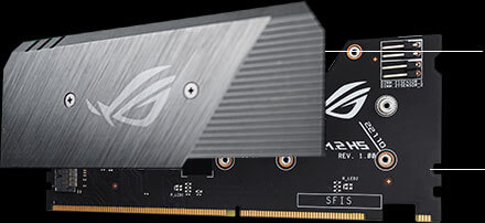 ROG DIMM.2 card bundled with ROG Maximus XIII Extreme Glacial