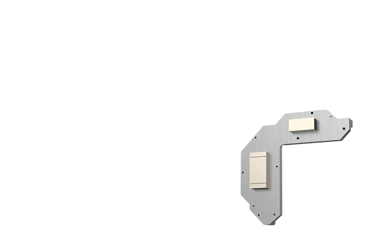 Nickel water channel & Large nickel surface area