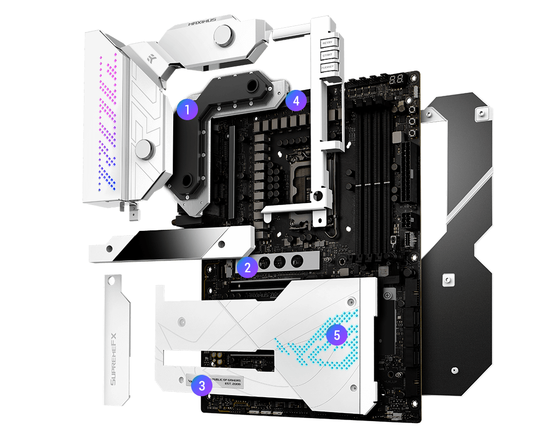The ROG Maximus Z690 Formula features upgraded cooling solution.