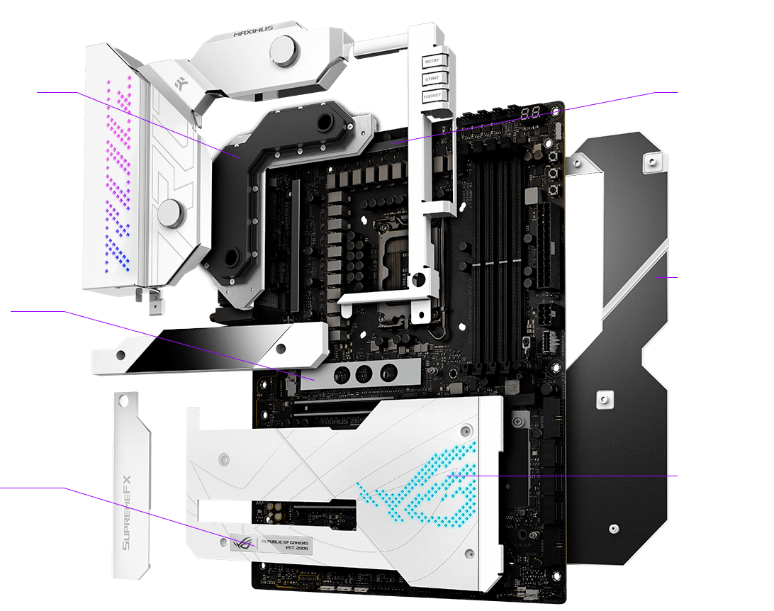 The ROG Maximus Z690 Formula features upgraded cooling solution.