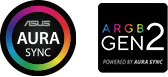 ASUS AURA SYNC, ARGB GEN2 powered by aura sync logos