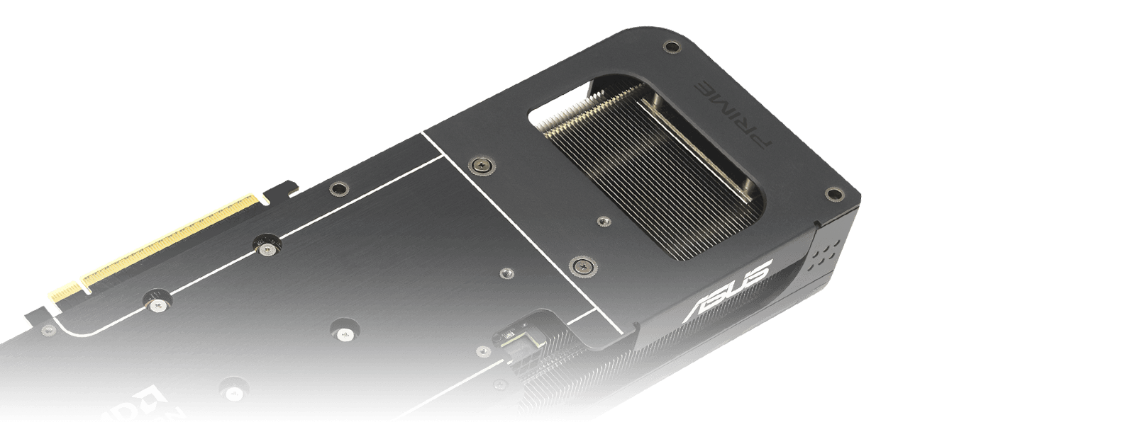 Prime Radeon RX 9060 XT card backplate vent
