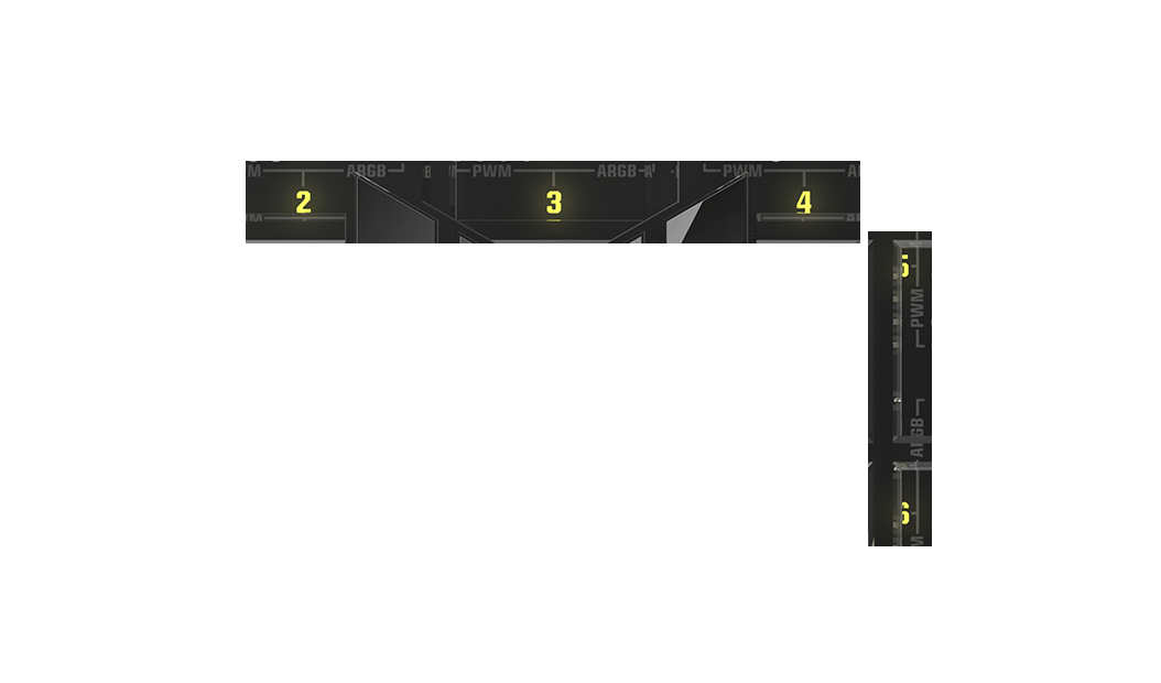 TUF Gaming ARGB PWM Fan Hub operational indicator