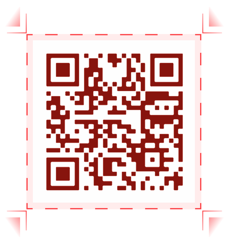 Image of a warning sticker and QR code.