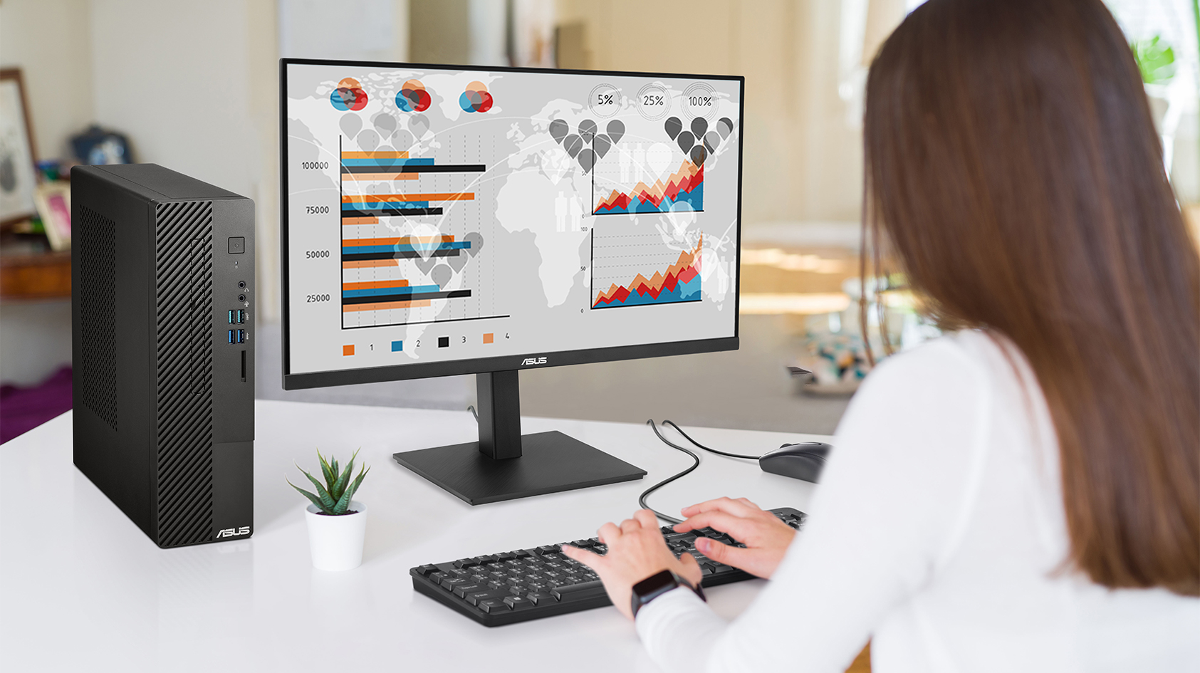 De USB-C monitor verbetert productiviteit via één kabel