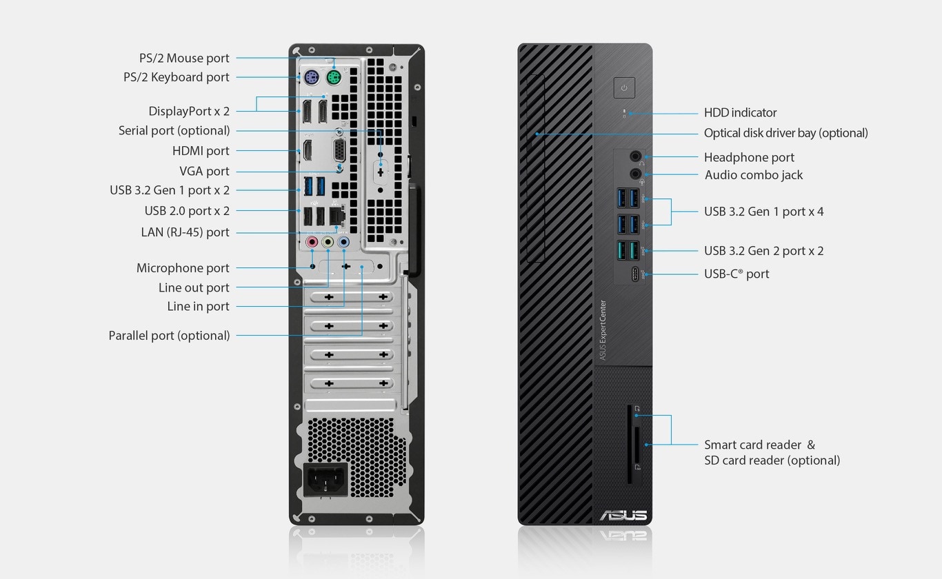 ExpertCenter D9 SFF (D900SC)｜Tower PCs｜ASUS Global