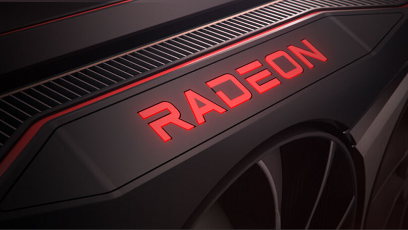 AMD RADEON logo on graphics card