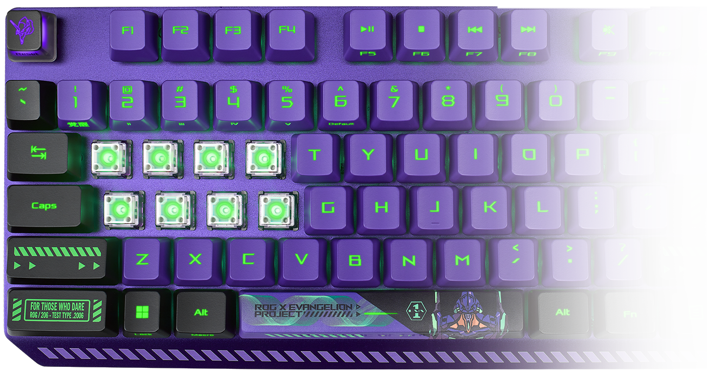 Anime Evangelion Theme 140 Teclas para Eva Mecánica Unidad 02 Teclado  Cherry MX Switch Teclas sueltas SOLO Sub Inglés US -  España