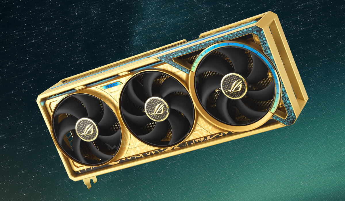 ROG Astral Dhahab CORE graphics card aura sync