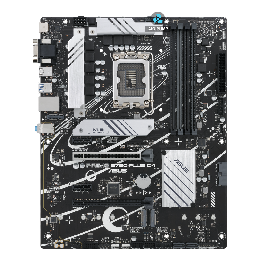 Prime motherboard with AIO Pump header image