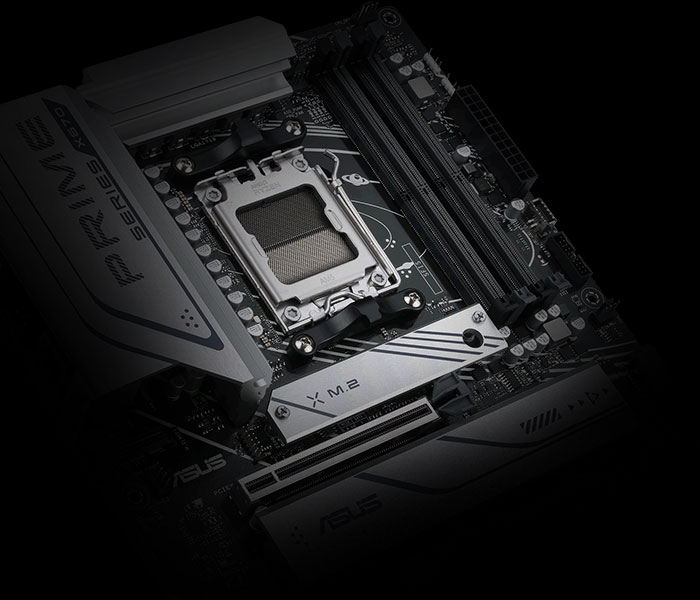 The PRIME B760-PLUS D4 motherboard features SafeSlot Core+.
