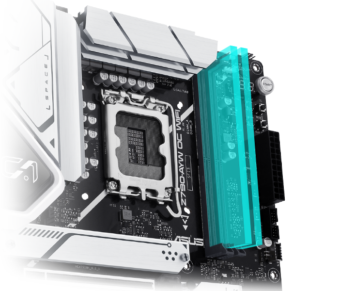 The Z790-AYW OC WIFI-CSM motherboard supports DDR5. 
