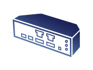 Voorgemonteerd I/O-schild logo