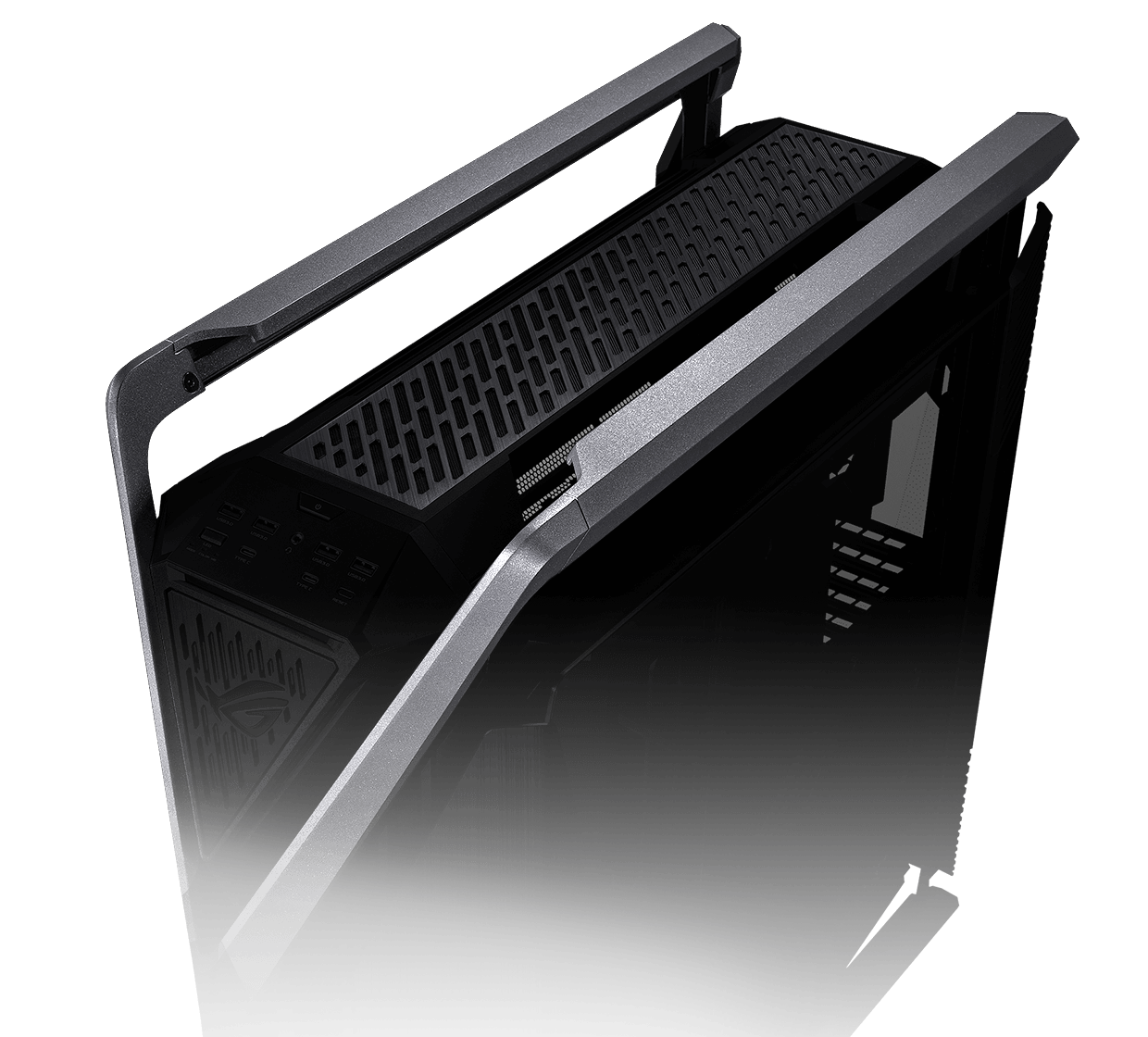 ASUS ROG Hyperion GR701 – Boîtier PC gaming EATX (support de double  radiateurs de 420 mm, 4 x vantilateurs PWM de 140 mms, support VGA intégré,  hub