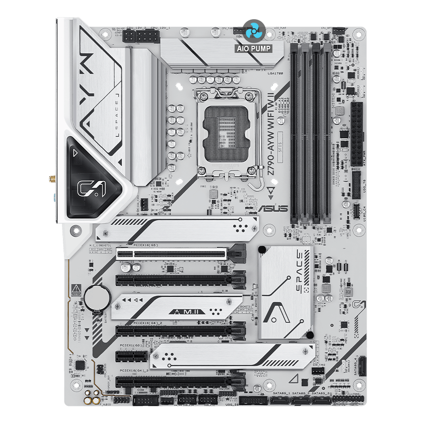 ASUS Z790 motherboard with AIO Pump image