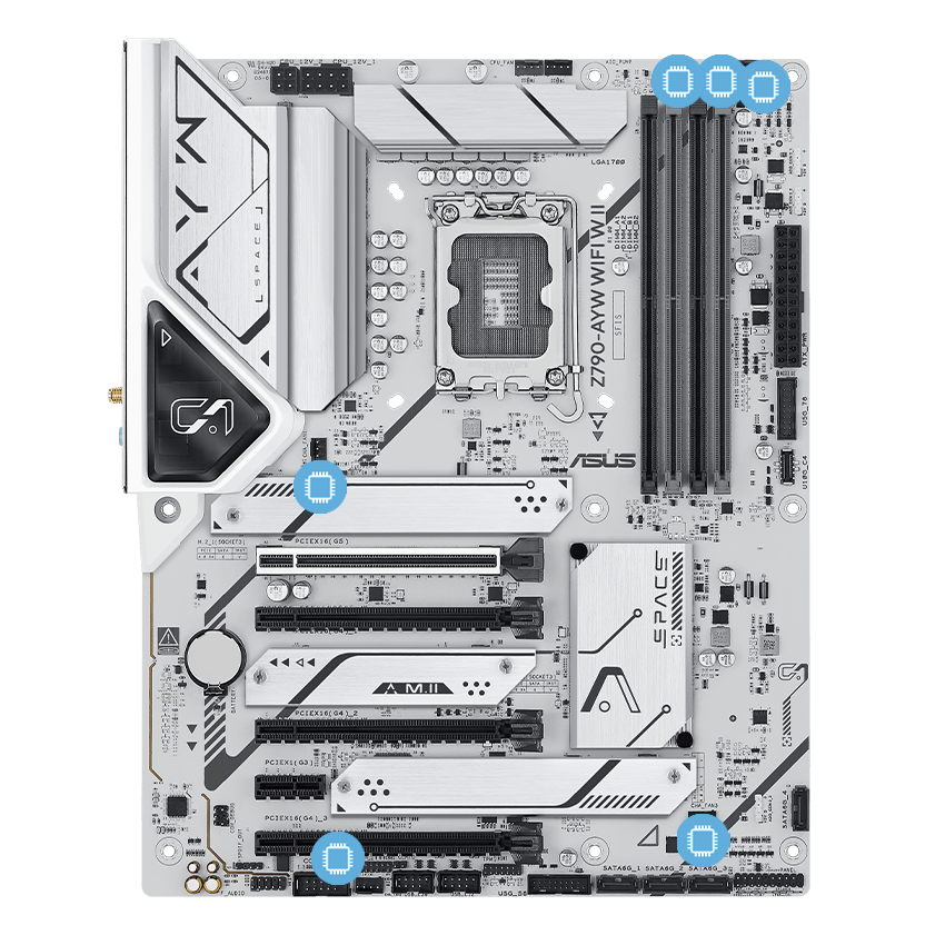 ASUS Z790 motherboard with Smart Protection image