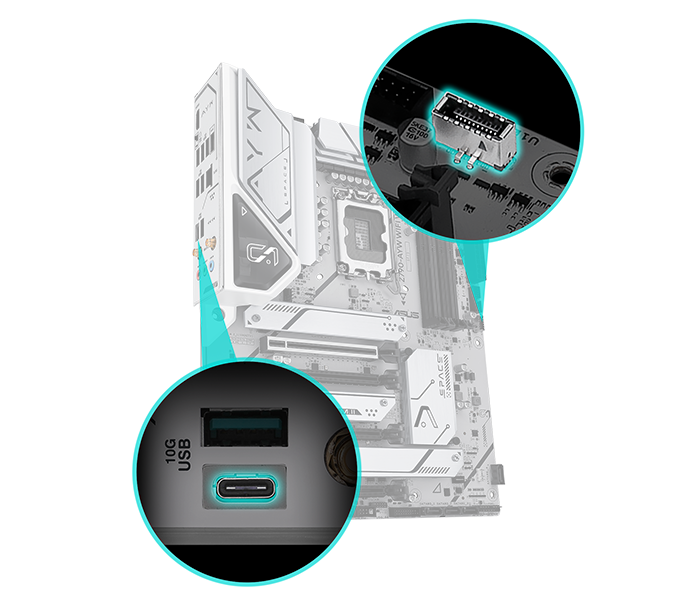 Features Rear & Front USB Type-C®