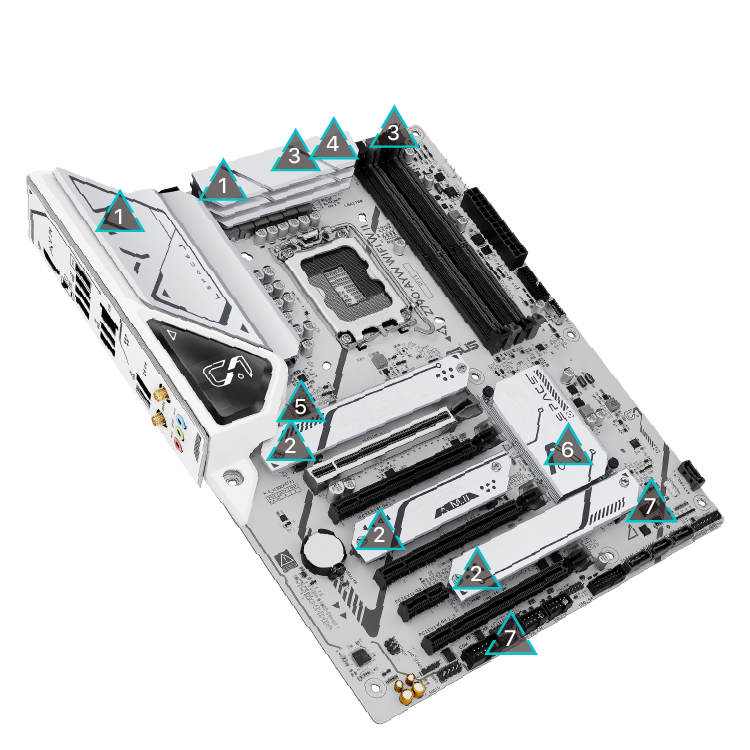 All specs of the Z790-AYW WIFI W II-CSM motherboard