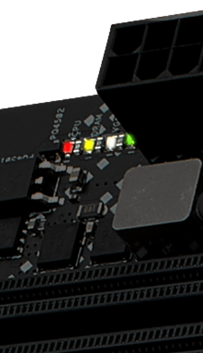 A ROG Strix B660-A Gaming WiFi D4 Q-LED visszajelzéssel rendelkezik
