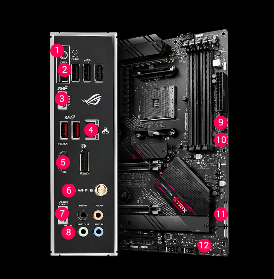 Rog Strix B550 E Gaming Motherboards Rog Global 8604