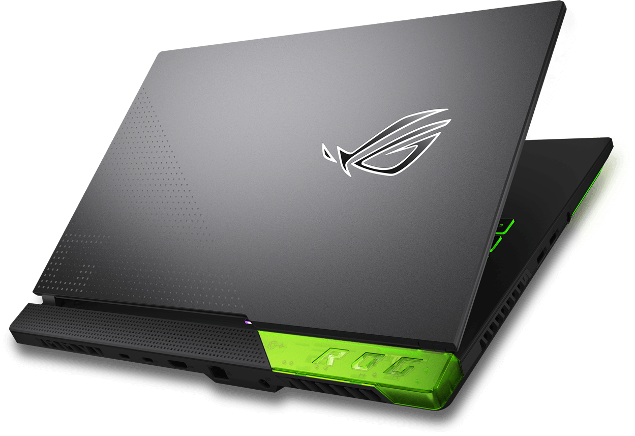 The image shows ROG Strix G 2022's green color