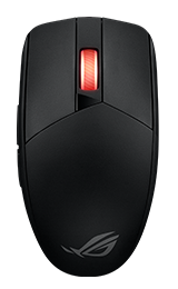 Top view of the ROG Strix Impact III Wireless mouse