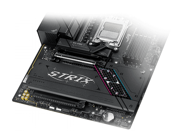 Strix B850-F M.2 heatsinks and backplate layout