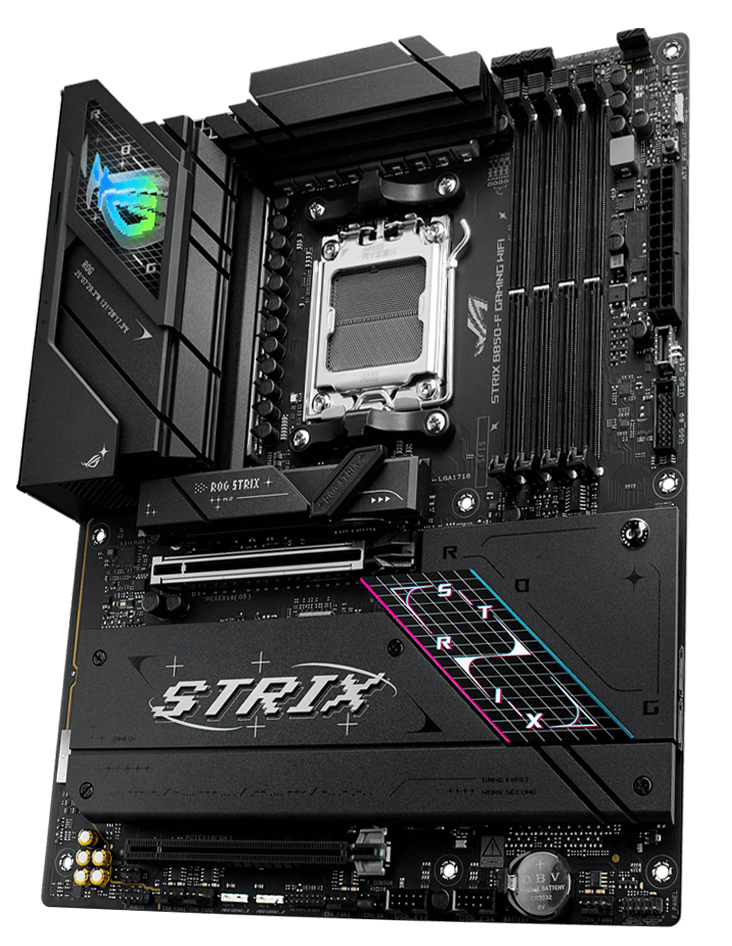 The ROG Strix B850-F is ready to launch into lightspeed.