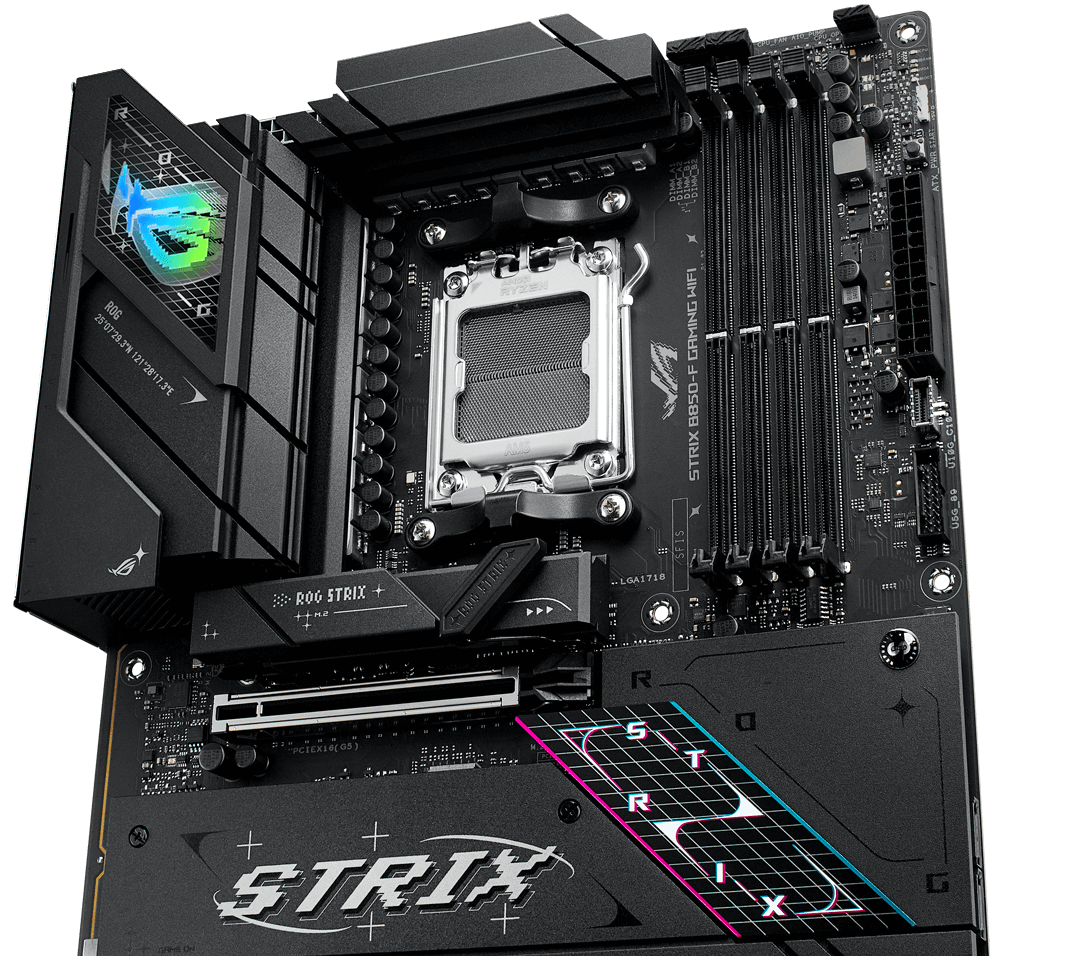 ROG Strix B850-F 具有 16+2+2 功率等級，額定電流為 110 安培。