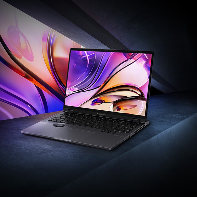 The banner shows two asus vivobook s 15 oled bape edition laptop including silver and black along with the baby milo figurine. Also, there logos including the collaboration logo, ASUS Lumina OLED logo and No.1 OLED logo at the right corner of the banner.