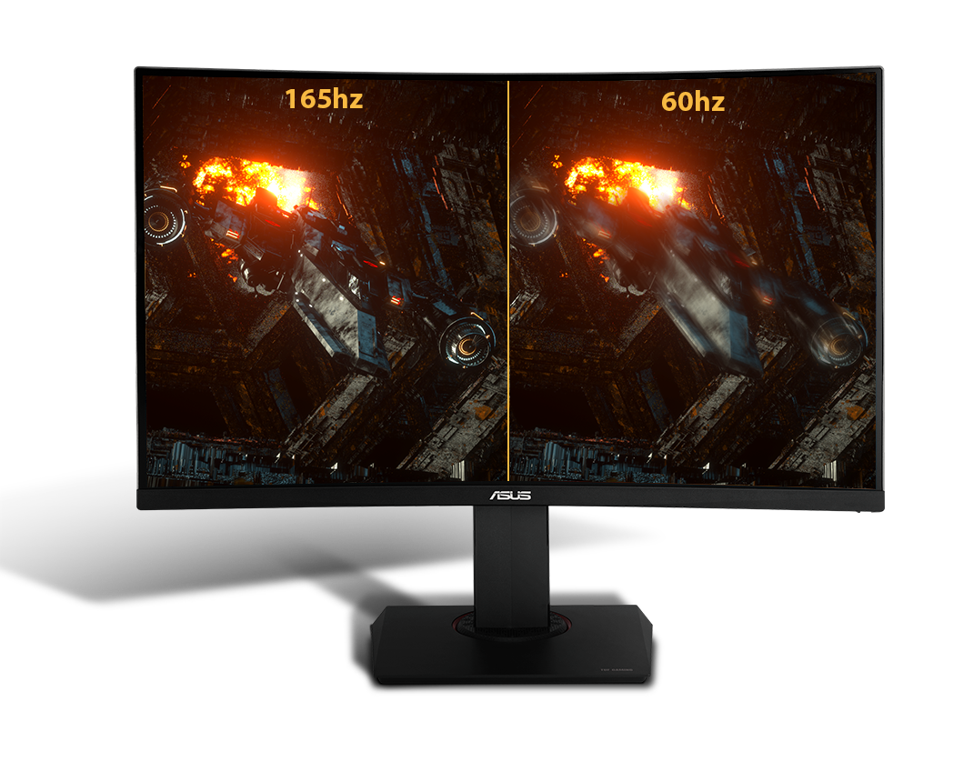 Der ASUS TUF Gaming VG32VQR hat eine superschnelle Bildwiederholfrequenz von 165 Hz