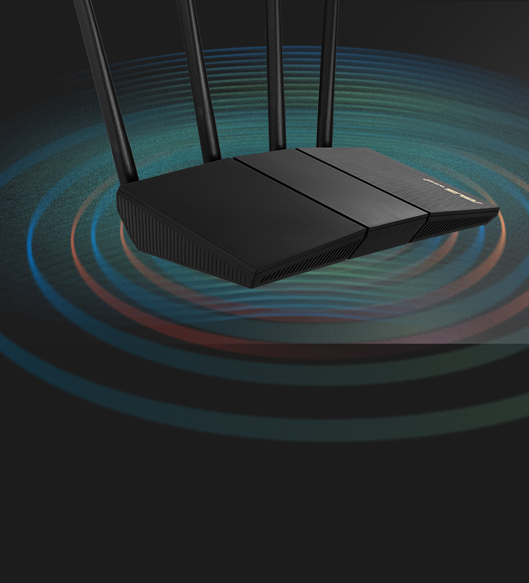 Signal from RT-AX57 can transmit farther thanks to WiFi 6 technology