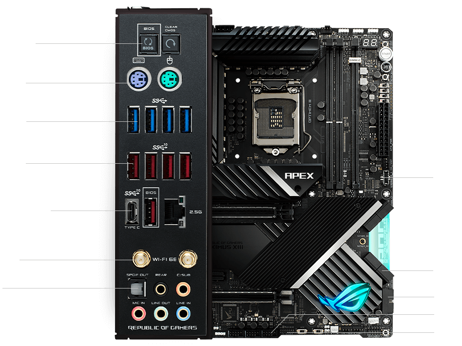 ROG MAXIMUS XIII APEX｜Z590 Motherboard