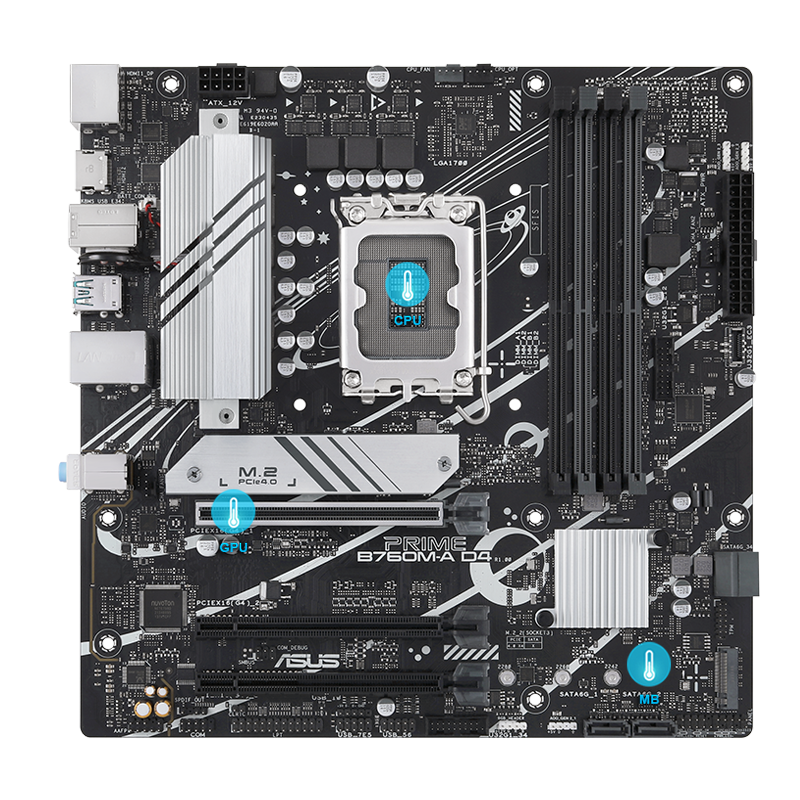 Prime motherboard with multiple temperature sources image