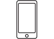 Un icône de téléphone mobile