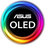 Feature icon of AUS OLED Panel in colorful circle pattern